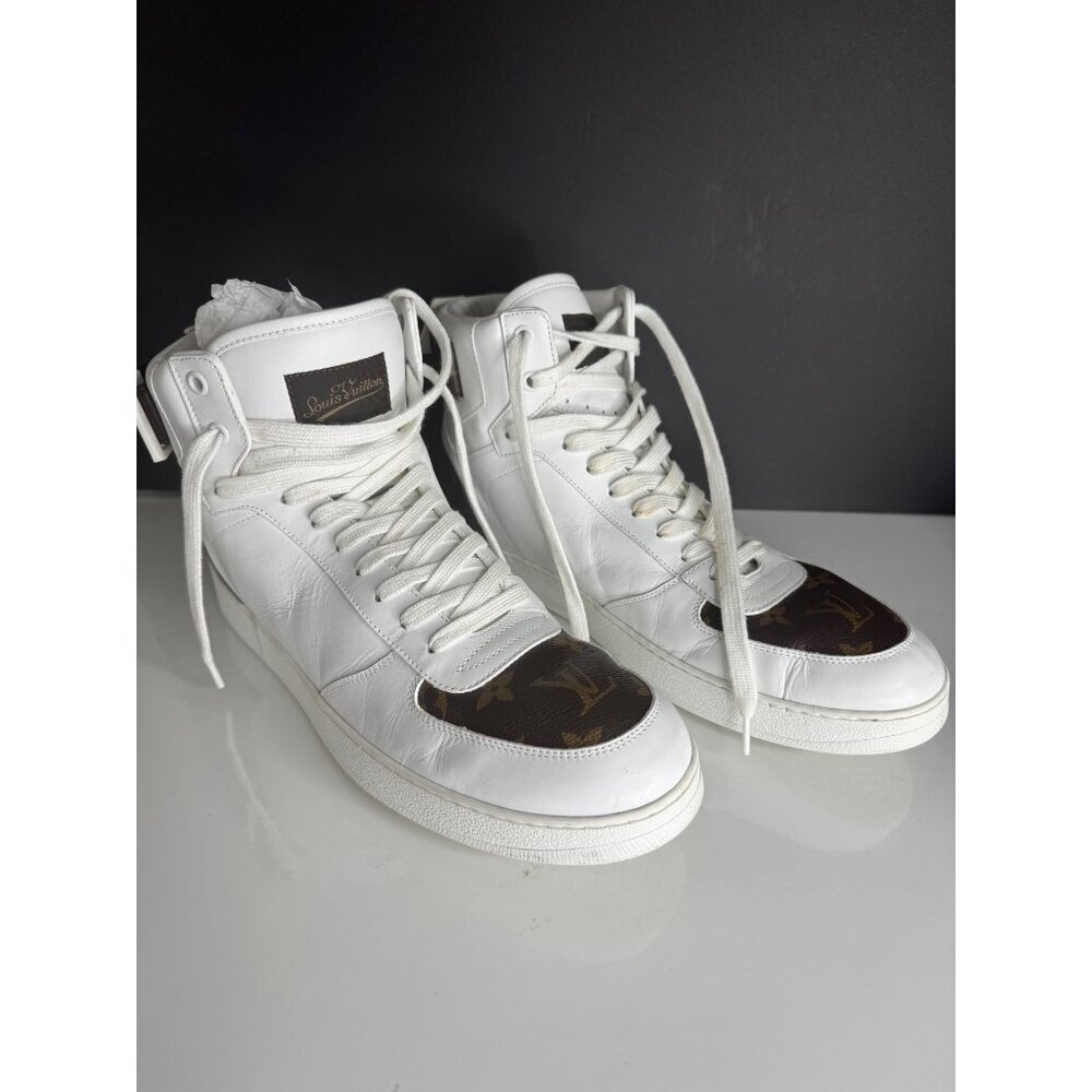 Louis Vuitton Rivoli High Top Monogram Sneaker Boot Signature Men's Men's LV 9 U - Picture 7 of 16